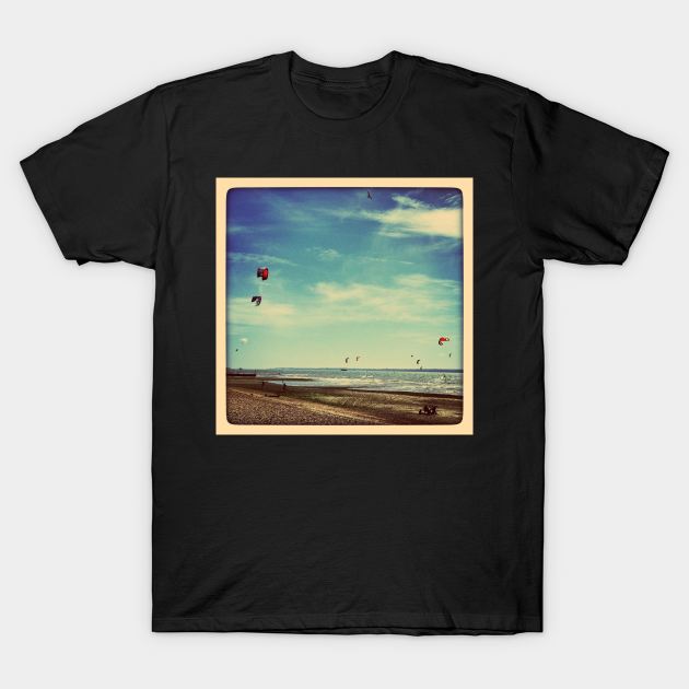 Kite Surfers T-Shirt by Debra Cox 